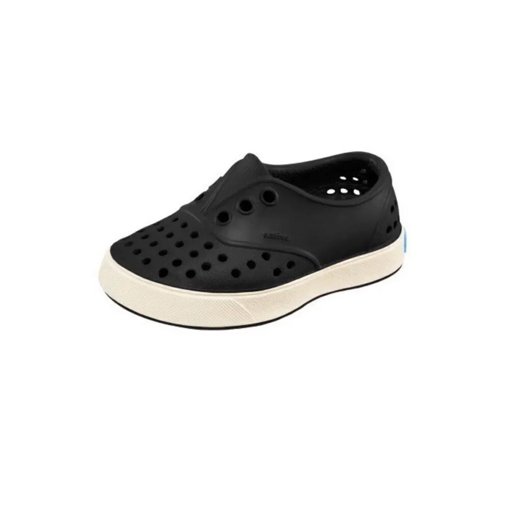 Native Miller Toddler Kids C7 Black and Cream Slip On Water Shoes